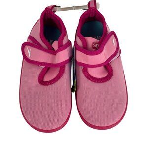 Speedo NEW Pink Water Shoes Shore Explore Girls L 9/10 Beach Vacation Cruise